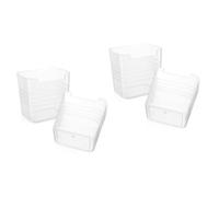 Gatuida 2 Ensembles Étagère De Rangement Récipient Stockage Diviseurs Réfrigérateur Poubelle Organisateurs Organisateur De Condiments Plastique 2 Pièces * 2