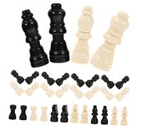 Gatuida 2 Ensembles Jeux de Pièces Échecs Bois Miniatures Pièces Échecs Bois pour Accessoires de Jeu Amusants et Décorations pour Fêtes