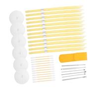 Gatuida 2 ensembles Set de Bougies Auriculaires Naturelles avec Disques de Protection pour Nettoyage Doux Du Cérumen et Soins des Oreilles Adultes Conception Forme de Corne pour Confort