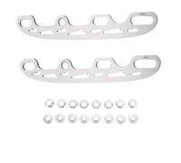 Gatuida 2 Ensembles Set de Lames Inoxydables pour Patins à roulettes Lames Interchangeables Durables pour Chaussures de Roller Conversion Patin Glace Petite Argentée avec Embouts