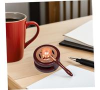 Gatuida 2 Ensembles Wax Seal Warmer Kit With Wooden Handle Spoon And Melting Pot Heat Resistant Wax Melting Tool For Wedding Invitations Envelopes And Diy Crafts