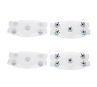 Gatuida 2 paires de crampons à glace, crampons à 5 dents pour bottes et | Crampons élastiques antidérapants pour chaussures de randonnée hivernale sur routes enneigées