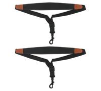Gatuida 2 Pcs Sangle de Saxophone Sangle de Rechange pour Saxophone en Cuir et Abs, Réglable, Facile à Installer, pour Saxophonistes