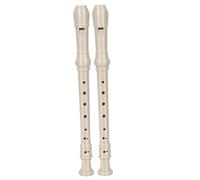 Gatuida 2 pièces à Bec Soprano Résine pour Garçon Fille et Adultes Instrument Musical Débutant Transparent Blanc Amande