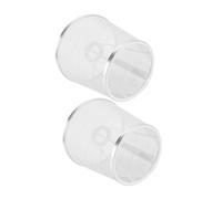Gatuida 2 pièces Abat Jour Tissu pour Lampe de Table Clip Argenté Protection et Décoration pour Lampe de Chevet et Salon Diffuseur de Lumière Douce et Chaleureuse