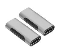 Gatuida 2 Pièces Adaptateur USB-c Femelle à Femelle Prolongateur Type-c Transmission Rapide Support Charge Design Ergonomique Élégant Convertisseur Polyvalent pour Ordinateur et Données