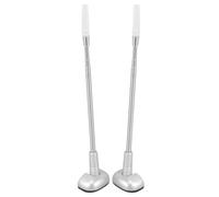 Gatuida 2 Pièces Antenne de Voiture Télescopique en Acier Inoxydable, Antenne à Mât de Drapeau, 3 Sections Réglables, Argenté, pour Voitures et Camions, Aide au Stationnement et Sécurité