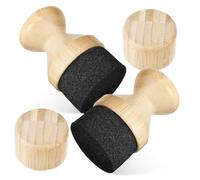 Gatuida 2 Pièces Applicateur Huile et Cire pour à Lot Couvercles Brosse Éponge pour Entretien Planches Blocs de Boucher et Ustensiles de Cuisine