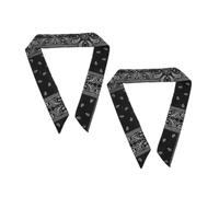 Gatuida 2 Pièces Bandana Élastique pour Adultes Accessoire de Sport Pirate Bandeau Long avec Motif pour Yoga Course et Fitness Confort et Style Assurés