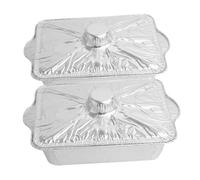 Gatuida 2 pièces Barquette Barbecue Aluminium Plat de Cuisson pour Camping Pique et Grillades Pratique