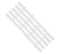 Gatuida 2 pièces Barrière de Jardin Blanche Clôture Ornementale Renforcée Bordure Flexible pour Pelouse et Protection Plantes Séparation Jardin Décorative