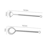 Gatuida 2 pièces Batteurs Œufs Inox avec Tête Ressort Multifonction Manuels Ergonomiques pour Mélanger Pâte et Filtrer Glace Ustensiles pour Cuisine et Pâtisserie