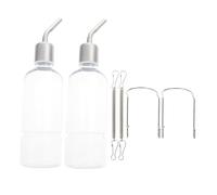 Gatuida 2 pièces Biberon Suspendu pour et Petits Rongeurs Bouteille Étanche Plastique et Acier Inoxydable Installation Facile Transparent pour de Hydratation Lot