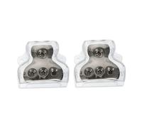 Gatuida 2 pièces Bloc de Distribution Électrique Voiture Voies pour Amplificateur Audio Haute Conductivité Protection Complète Système Audio Auto Lot de Transparent
