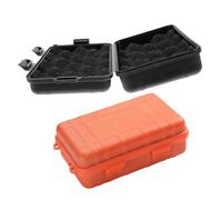 Gatuida 2 pièces Boîte de Rangement Étanche et Résistante Aux Chocs pour Activités Outdoor Camping et Randonnée Scellé Noir et Orange Stockage Fiable pour Outils et Accessoires