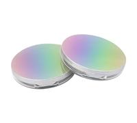 Gatuida 2 Pièces Boîte Maquillage Poudre Vide Rechargeable Ultra Fine avec Miroir et Houppette Contenant Portable Anti-fuite pour Poudre Blush et Paillettes Pratique et Élégante pour Usage