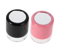 Gatuida 2 pièces Boîte Poudre Rechargeable avec Miroir et Éponge Applicatrice Contenant Poudre et Shampoing Sec Contrôle Huile et Volume Cheveux Format Voyage Compact et Portable