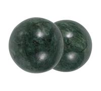 Gatuida 2 pièces Boules de Massage Jade pour Exercices de Main et Relaxation Musculaire Balles de Santé Portables pour Adultes Accessoires Anti-stress et Mobilité des Doigts