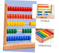 Gatuida 2 pièces Boulier Bois de Hêtre Outil Dapprentissage Mathématique Préscolaire Éducatif Interactif pour Garçon Fille Cadre de Comptage Traditionnel pour et Enseignement des