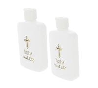 Gatuida 2 Pièces Bouteille d'eau bénite Saint avec flacons Bouteille de prière Bouteille pour la Famille souhaitant des Bouteilles décorations pour Les salas de CASA PE Blanche
