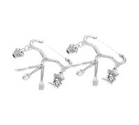 Gatuida 2 pièces Broche Pin Pâtisserie Zinc Accessoire Multi-usage pour Femmes Amatrices de Cuisine et Décoration Pâtisserie Lot de Broches Style Bijoux pour Passionnées de Baking