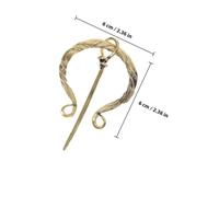 Gatuida 2 pièces Broche Viking Penannulaire Vintage Épingle de Collier et Fermoir de Cape Géométrique Accessoire Ceinture pour Femme