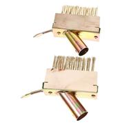 Gatuida 2 pièces Brosse Métallique de Désherbage avec Fil Acier Tête de Rechange Résistante Outil de Nettoyage pour Terrasse et Joints Compatible avec Manche Adaptable