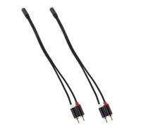Gatuida 2 Pièces Câble Audio Rca Y Adaptateur Doré pour Système Auto Connecteur Femelle vers Double Transmission Stable pour Haut Parleur Smartphone