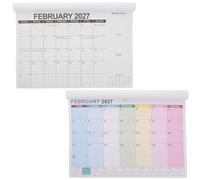 Gatuida 2 Pièces Calendrier Mural Mensuel 2027-2028, 18 Mois, Papier, | Repères Calendaires, Grands Cadres à Remplir, Références Annuelles en Bas, pour Maison et Recherche Académique
