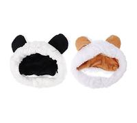 Gatuida 2 pièces Chapeau Décoratif pour Animaux Bonnet Confortable pour Chien et Chat Couleur Blanc et Fruit Blanc Chapeau Mignon et Créatif pour Garder Vos Au Chaud
