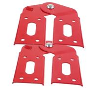 Gatuida 2 pièces Charnière Légère Alliage Aluminium pour Échelle Pliante de Grenier Charnière Rouge pour Escalier Commercial Connecteur Joint Robuste Kit de Réparation Facile à Installer
