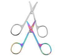 Gatuida 2 pièces Ciseaux Sourcils et Nez Inoxydable Coupe Précise Poils Visage et Extensions Cils Outil Durable et pour Soin