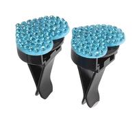 Gatuida 2 Pièces Clip D'aromathérapie Pour Voiture Clips De Ventilation Pour Désodorisant De Voiture Tablette D'aromathérapie Pour Voiture Diffuseur D'air Pour Voiture Plastique Blue