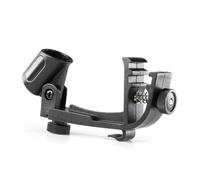 Gatuida 2 pièces Clips Microphone Ajustables Antichoc Support Stable pour Batterie et Percussions Compatible et Micro Main