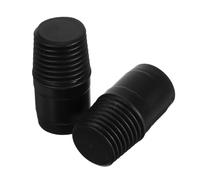 Gatuida 2 Pièces Connecteur De Tige Remplacement De L'extrémité Filetée De Poignée D'extension De Manche Filetés Tige D'extension Filetée Plastique Noir