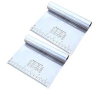 Gatuida 2 pièces Couteaux à Pâte Acier Inoxydable avec Échelle Grattoirs Multifonctions pour Découpe et Raclage de Pâte Cuisine Ustensiles de Boulangerie Pratiques et Faciles à Nettoyer