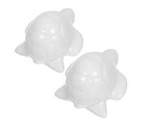 Gatuida 2 Pièces Couvercles de Boulons de Sol pour Forme de Tortue Blanche Décoratifs Peints Main Installation Facile sans Outils Accessoires de Salle de Bain Robustesse et Sécurité
