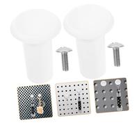 Gatuida 2 pièces Crochets pour Pegboard Lot de Accroches Utilitaires Robustes et Pratiques Accessoires de Rangement pour Garage Atelier et Cuisine Faciles à Installer Noir et Blanc