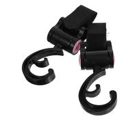 Gatuida 2 pièces Crochets Poussette Plastique Accroche Poussette Multifonctionnelle Sans Perçage Supports pour Sacs et Vélos Garçon Fille Rose