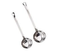 Gatuida 2 pièces Cuillère à Soupe Inox Capacité avec Amovible Écumoire Multifonctionnelle pour Cuisine Domestique et Restauration Cuillère Service Pratique pour Soupe et Graisse