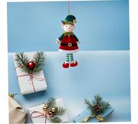 Gatuida 2 Pièces Décorations de Noël Peluche Douce Ornements Suspendus Couple Mignon pour Sapin et Étagère Couleurs et Motif Amoureux pour Festifs