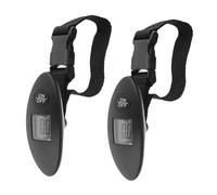 Gatuida 2 Pièces Échelle de bagages électroniques pèse-valise pour voyage balance pour valise échelle de voyage portable pèse-bagages Noir