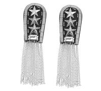 Gatuida 2 pièces Épaulette à Franges Métalliques avec Gland pour Couture Bijoux Épaule Décoration de Costume DIY Chic et Élégante pour Spectacles
