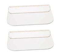 Gatuida 2 pièces Étagères Murales Flottantes Pliables Plastique Étagères Auto Adhésives pour Salle de Bain Cuisine Bureau de Rangement Pratique et