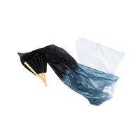 Gatuida 2 pièces Éventails Pliants Polyester pour Danse Voiles Dégradés Longs Fans Légers pour Spectacles Culturels Performances Scéniques et Fêtes