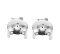 Gatuida 2 Pièces Extincteur Automatique de Bougie Métal Outil Éteignoir de Mèche pour Contrôle de Flamme Intérieur Argent