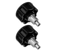 Gatuida 2 Pièces Goupille de Traction, Bouton Boule Noir ABS | Réglage Rapide, Compatibilité, Positionnement Sûr, Fonctionnement Fluide, pour Machines et Matériel