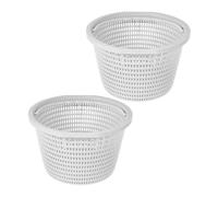 Gatuida 2 Pièces Grand Panier de Filtration pour Piscine Compatible Panier Plastique Robuste Capacité pour Skimmer de Piscine Hors Sol et Enterrée Entretien et