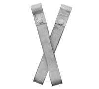 Gatuida 2 Pièces Grounding Clamps Roof Bracket Set Stainless Steel Shaped Rod Securing Brackets For Reliable Earth Connection In Residential And Industrial Buildings