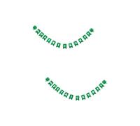 Gatuida 2 Pièces Guirlande de Trèfles Saint-patrick, Lettres St Patrick's | Non-tissé Léger, Motif Shamrock, à Suspendre Facile, pour Bar, Pub, Fenêtre, Cadre Photo ou Manteau